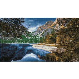 SIMPLY DOTZ Braies Lake, Dolomites, Italy 72x40 cm SD10-402 4895225925964  