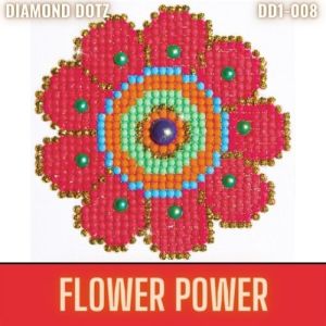 DIAMOND DOTZ Flower Power 10.2 x 10.2 cm 3St DD1-008 4897073240350  