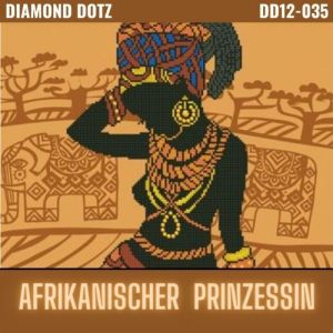 DIAMOND DOTZ Afrikanische Prinzessin 52x76 cm 1St DD12-035 4897073245126  