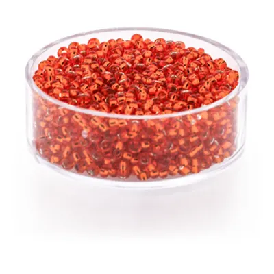 Rocailles orange silbereinzug 2,6 mm