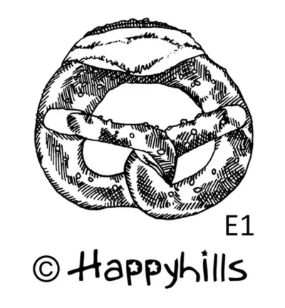 Figurenkegelstempel Breze 2,3 cm Happyhills Stempel