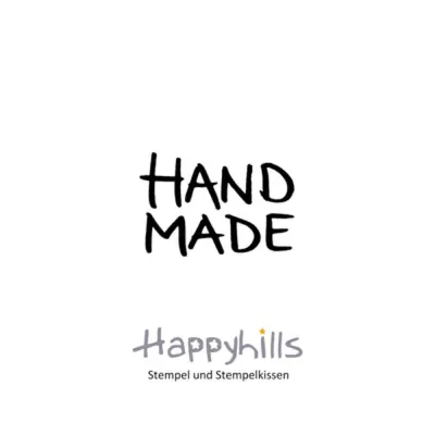 Stempel Handmade 2,5x3,6 cm Happyhills Stempel