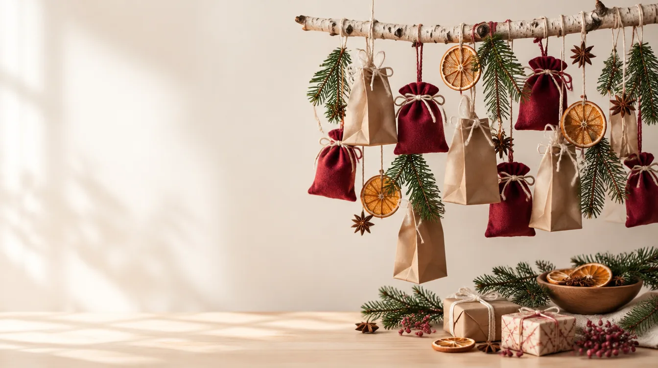 KI-generiertes Bild: Adventskalender – befüllen, basteln, verschenken