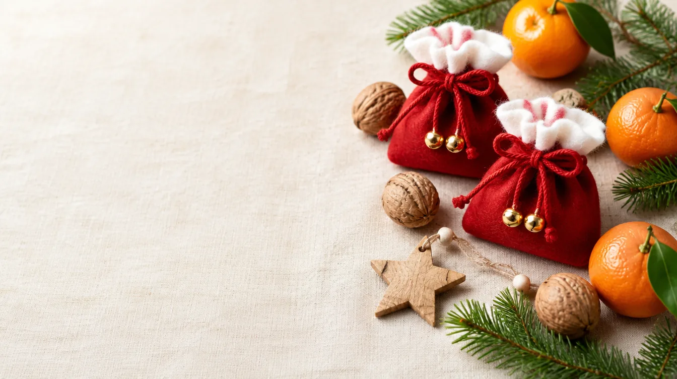 KI-generiertes Bild: Nikolaus basteln – kleine Geschenke, persönlich verpackt