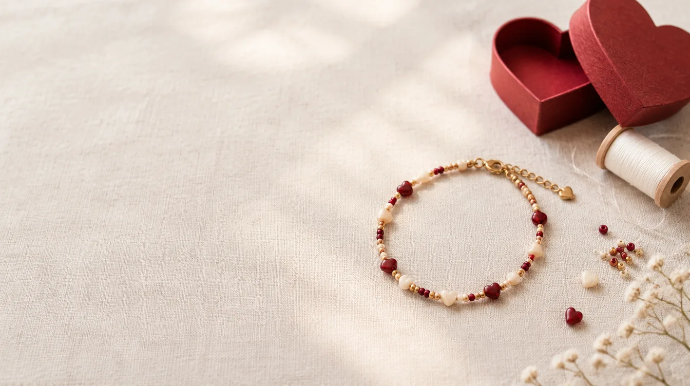 KI-generiertes Bild: Valentinstag – Geschenke mit Herz, selbst gemacht