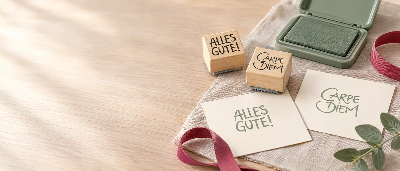 KI-generiertes Bild: Stempel und Zubehör