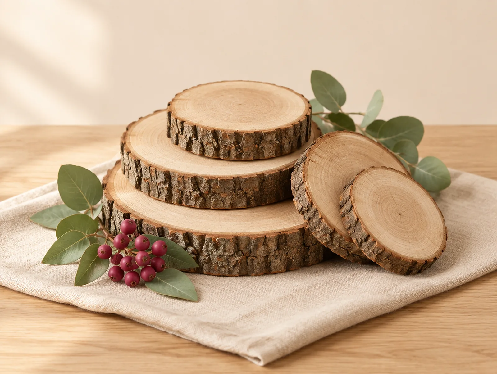 KI-generiertes Bild: Holzartikel