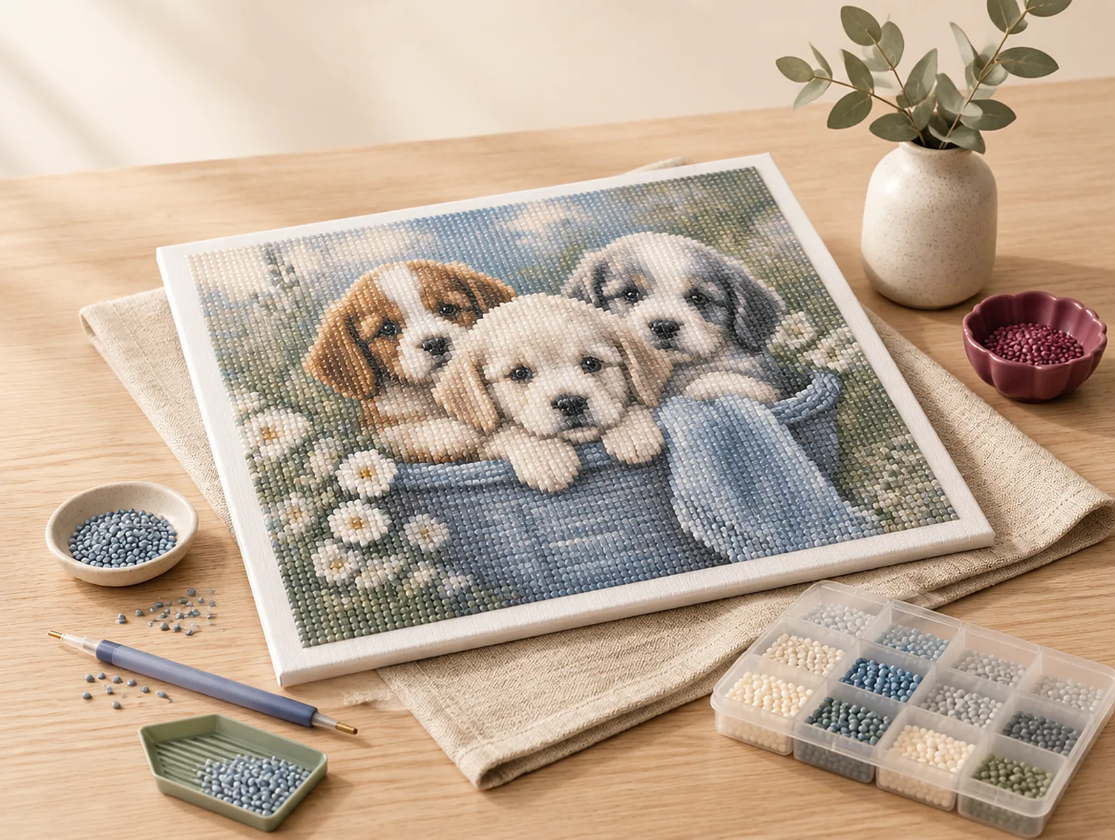 KI-generiertes Bild: HUNDE