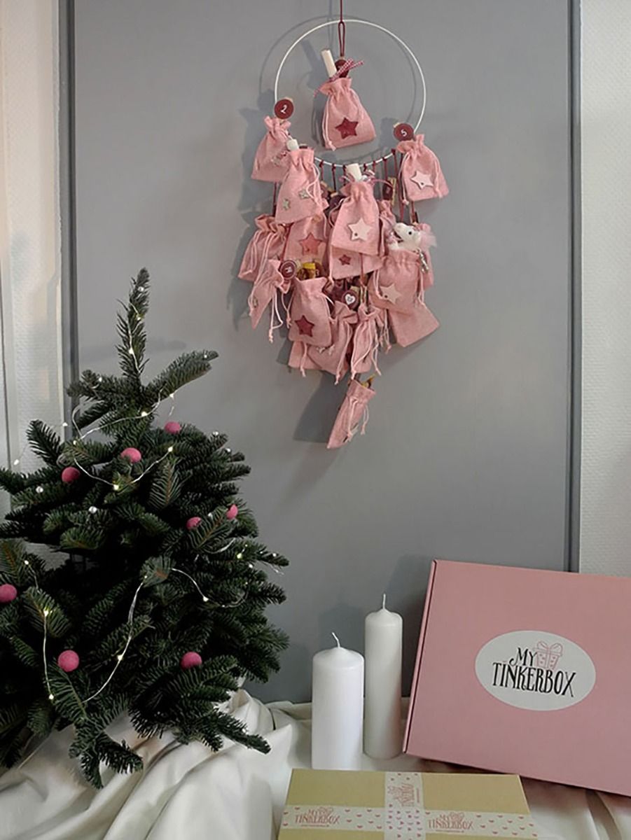 Sack Beutel Organza Adventskalender Traumfänger DIY