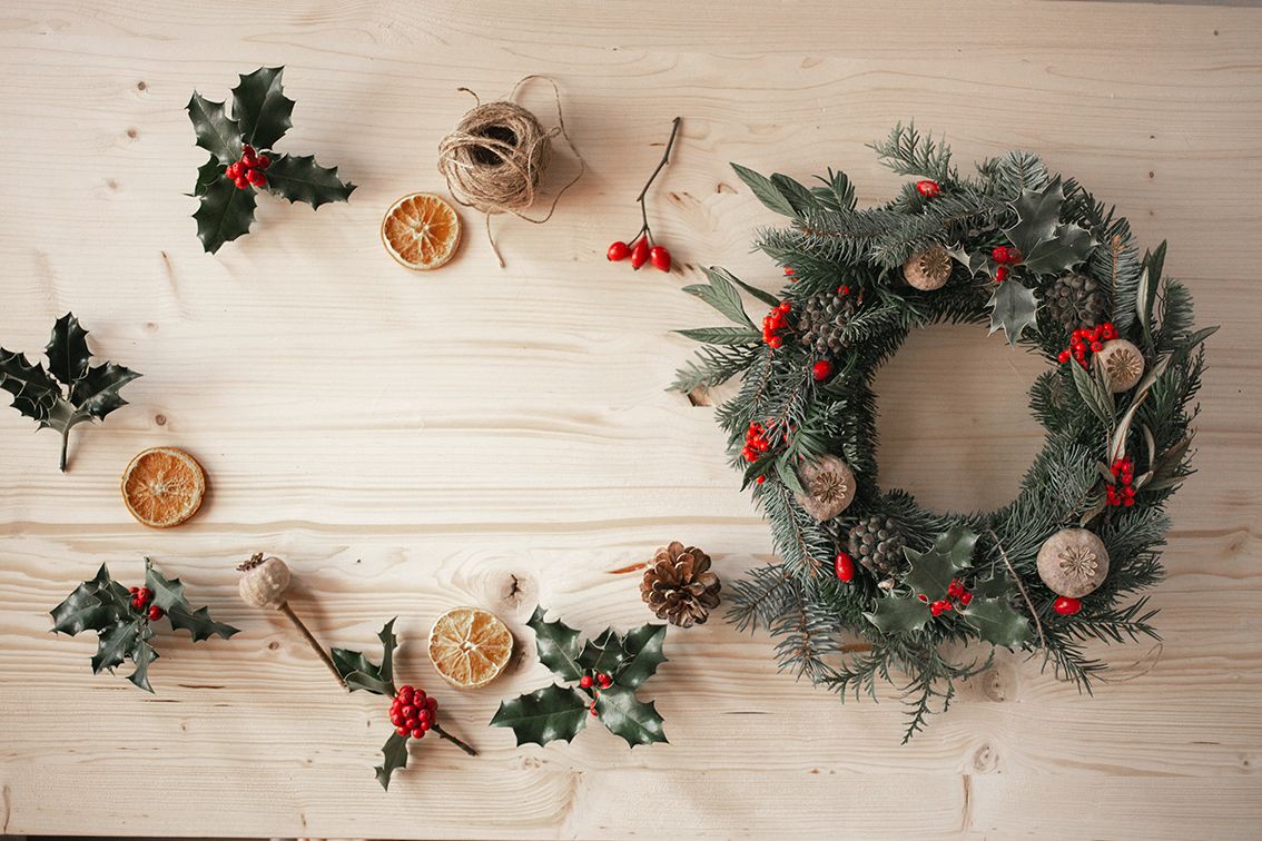 DIY Adventskranz Orangen Zimt